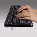 Logitech Corded Keyboard K120 Comfortable Quiet Typing