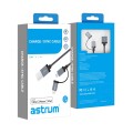 Astrum AC330 Charge / Sync Cable 8pin + 13 pin Titanium