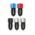 Astrum CC340 Car Charger Dual USB 4.8 Amps + Micro USB Cable Silver