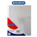 Marlin A4 File Pockets Sleeves 10&#039;s, Retail Packaging, No Warranty
