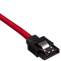 Corsair Premium Sleeved SATA 6Gbps 30cm Cable Red