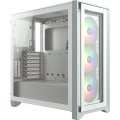 Corsair iCUE 4000X RGB Tempered Glass Mid-Tower ATX Case White