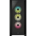 Corsair iCUE 5000X RGB Tempered Glass Mid-Tower ATX PC Smart Case Black