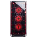 Corsair Crystal Series 570X RGB ATX Mid-Tower Case Red