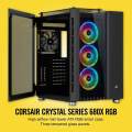 Corsair Crystal Series 680X RGB ATX High Airflow Tempered Glass Smart Case Black