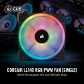 Corsair LL140 RGB 140mm Dual Light Loop RGB LED PWM Fan  Single Pack