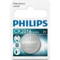 Philips Minicells Battery CR2016 Lithium-Sold as Box of 10, Retail Box , No Warranty