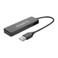 Orico 4 Port USB2.0 Hub - Black - FL01-BK-BP