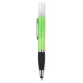 Geeko 3 in 1 Sanitizer Spray Stylus and Blue ink Pen- 3 Functions-Refillable Sanitizer Container ...