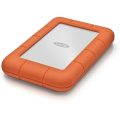 LaCie Rugged Mini - 1TB External Hard Drive USB 3.0 Silver/Orange