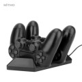 Nitho PS4 SMART CHARGING STATION Charging station for 2 PS4 controllers - charging cable 1m