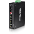 TrendNet 6-Port Hardened Industrial Gigabit DIN-Rail Switch