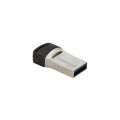 Transcend 128GB Jetflash 890 USB-C &amp; USB 3.1 OTG Flash Drive - Silver