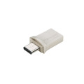 Transcend - 890 JetFlash 64GB USB-C &amp; USB 3.1 Flash Drive - Silver