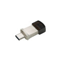 Transcend - 890 JetFlash 64GB USB-C &amp; USB 3.1 Flash Drive - Silver