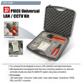 Goldtool 37 piece Universal LAN / CCTV Kit-Complete universal kit designed for LAN/CCTV installation