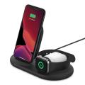 BELKIN BOOSTCHARGE 3-in-1 Wireless Charger for Apple iPhone 14/13/12 Apple Watch and AirPods - Black
