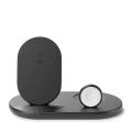 BELKIN BOOSTCHARGE 3-in-1 Wireless Charger for Apple iPhone 14/13/12 Apple Watch and AirPods - Black
