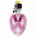 Full Face Snorkel Mask - Pink (Size: S/M)