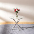 4 Seater Round Glass Cafe Table