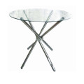 4 Seater Round Glass Cafe Table