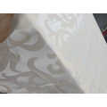Damask Trestle Table Cloth with Scalloped Edges