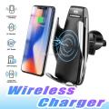 Wireless Charging Car Phone Mount with 10W Qi Quick Charger, Smart Sensor Clamping, 360° Rotation
