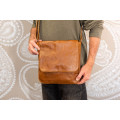 Cape Messenger Leather Crossbody Bag