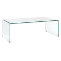 Ghost Glass Coffee Table - Black | Clear One coffee table Shiny transparent glass Tempered glass