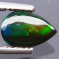 1.06ct Natural  Rainbow Fire Red Black Opal