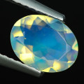 0.68 CT OVAL FACET ETHIOPIAN CRYSTA L OPAL