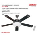 Goldair 132cm Ceiling fan with remote (GCF-501R)