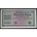 Germany - 1000 Mark, 1922, p-76h , Maze Watermark
