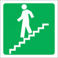 Stairs Going Down Sign