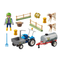 Playmobil Loading Tractor with Water Tank, Country
