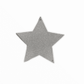Silver Glitter Party Star Banner