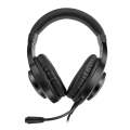 REDRAGON Over-Ear HYLAS Aux (Mic and Headset)|USB (Power Only)&#xD;RGB Gaming Headset - Black