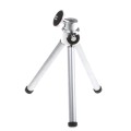 Mini Tripod Stand for Webcams with Tilting Head Silver