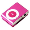 Pocket MP3 Player With Back Clip - Uses Micro SD Light Blue