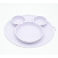 Silicone Plate for Baby Grey
