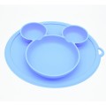 Silicone Plate for Baby Grey
