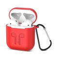 Protective Silicone Cover for Apple AirPods Charging Case with Detachable Clip Yellow