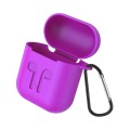 Protective Silicone Cover for Apple AirPods Charging Case with Detachable Clip Magenta
