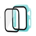 Apple Watch Bumper Case with Tempered Glass Screen Protector Aqua 38mm