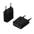 USA To European South African Power Plug Converter (2 Round-Pin Plug) - 2 pack