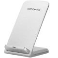 Fast Charge Wireless Desktop Charging Stand Charger - 2-Coil Qi Black