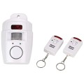 Motion Detector Alarm Kit - Remote Controlled On/Off (2 Pack)