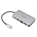 Targus USB-C DP Alt Mode Single Video 4K HDMI/VGA Docking Station with 100W PD Pass-Thru - Silver