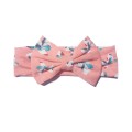 Child headband Pink with Blue Floral