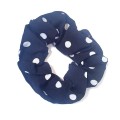 Hair Scrunchies Black Spotted
